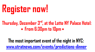 Register for the SNS Predictions Dinner Now!