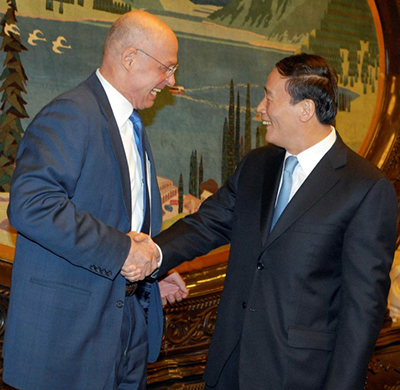 Hank Paulson, left, former Goldman chief and ex-US Treasury secretary, meets Wang Qishan, then vice-premier of China, in Beijing in 2008