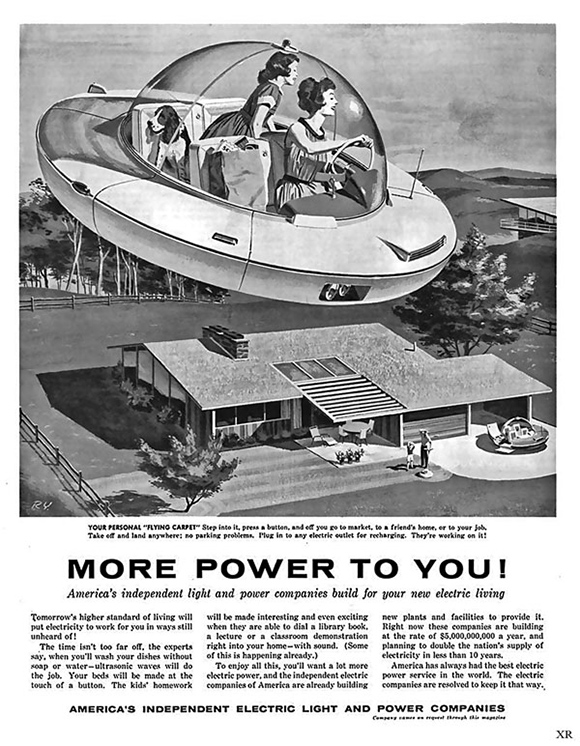 1950s Flying Car of the Future Ad