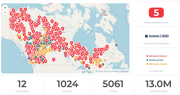 A map with red and orange dots  Description automatically generated